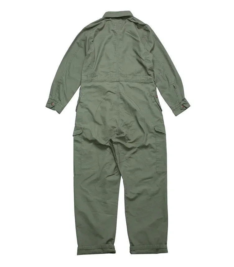 American Multi Pocket Work Suit Jumpsuit Men Fashion Brand Jumpsuit Loose Work Suit for Men