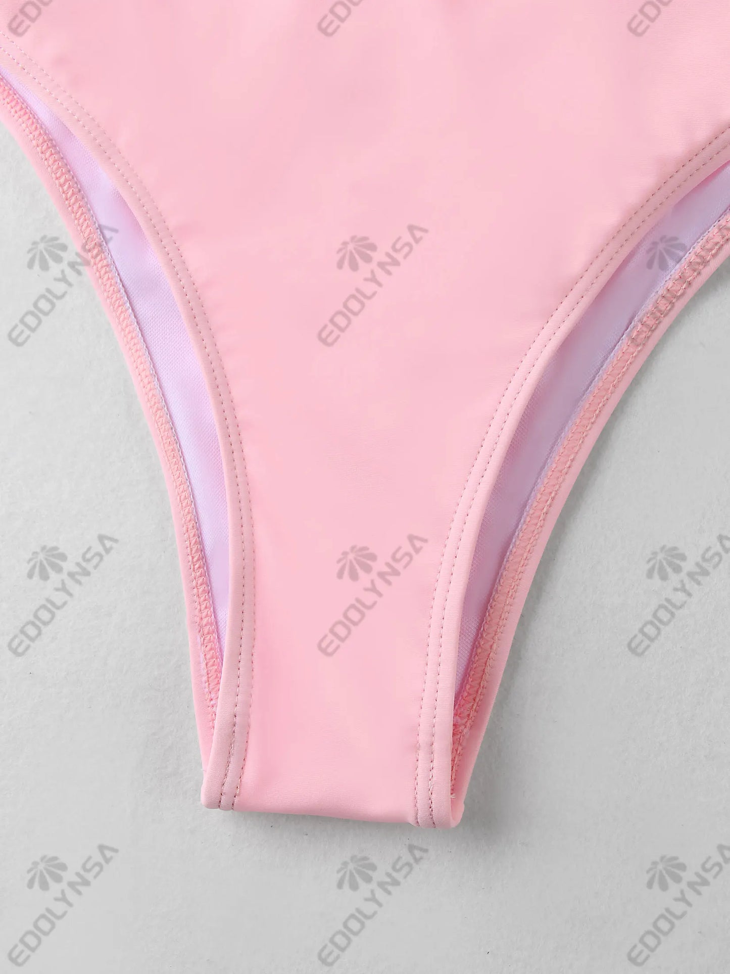 3 Piece Bikini Set 2025 Sexy Pink Swimwear Halter Bathing Suit with Sheer Skirt Beachwear Female Vacation Dresses Swimsuit K193