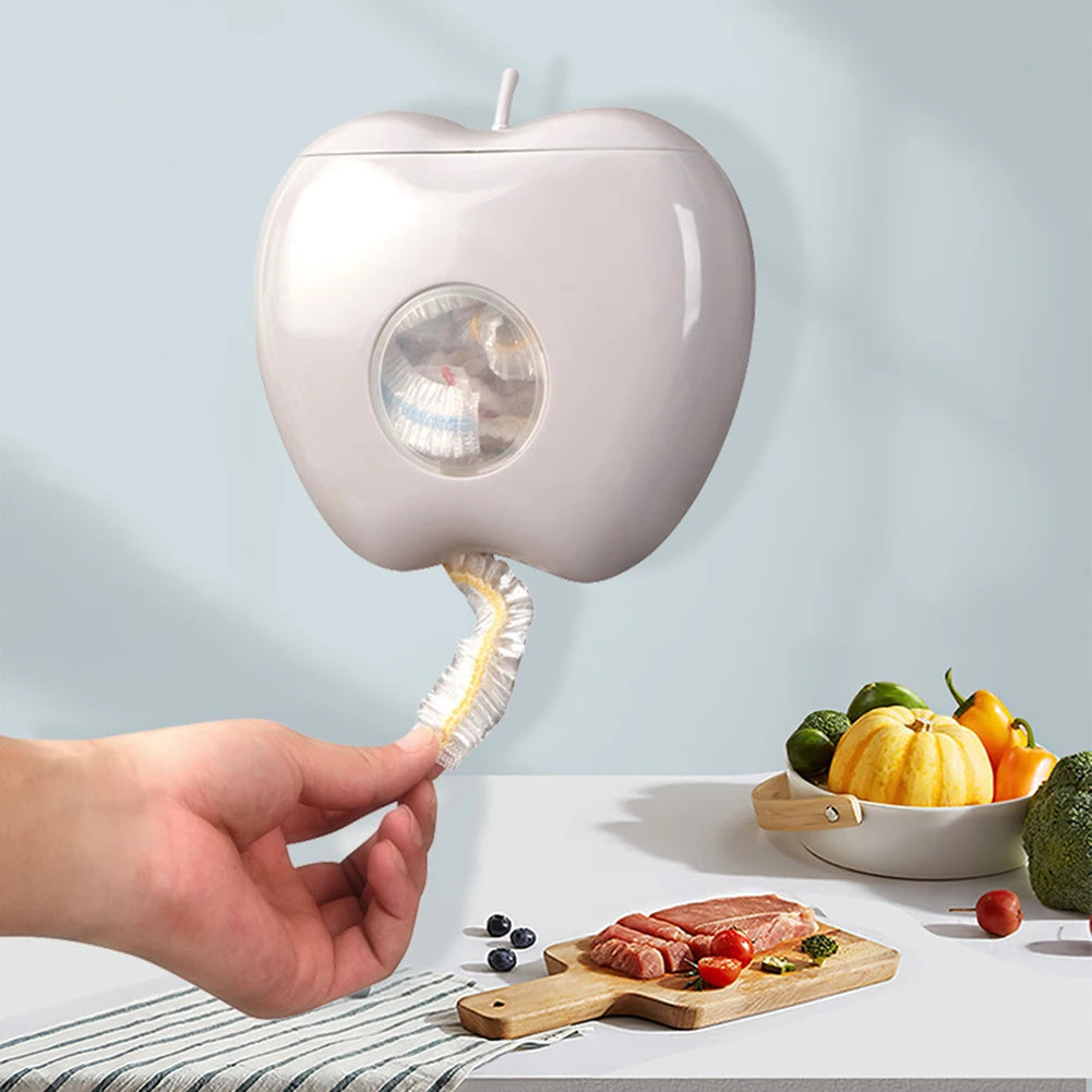 Wall Mounted Fresh Keeping Bag Storage Box Kitchen Disposable Food Cover Storage Container Fresh Cover Dispenser Box