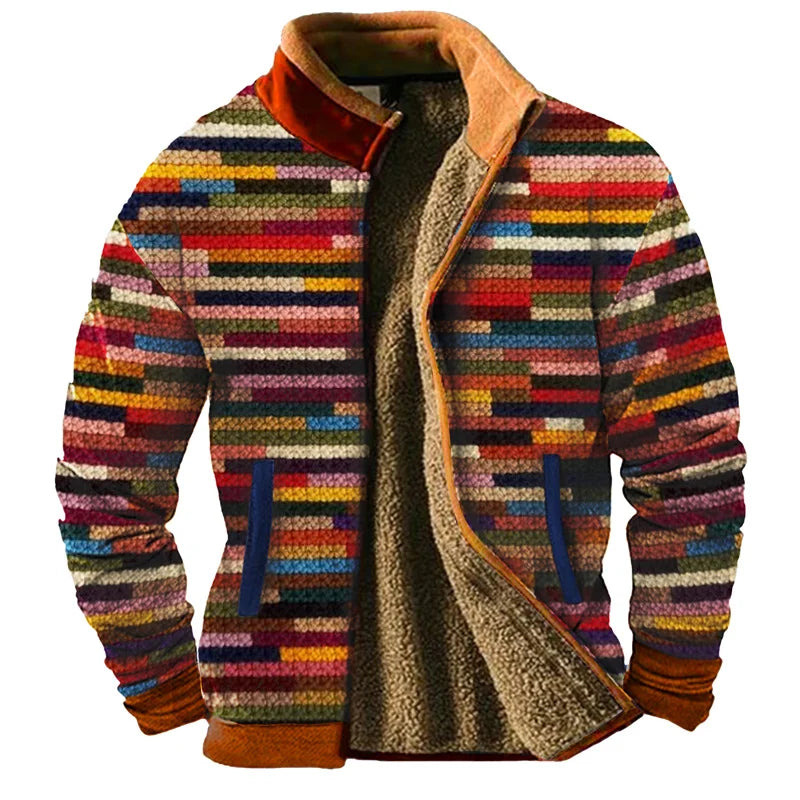 Winter Men's Clothing Men's Jacket Men's Long Sleeved Fur Inner Lining Warm Men's Clothing Windproof And Cold Proof 2024