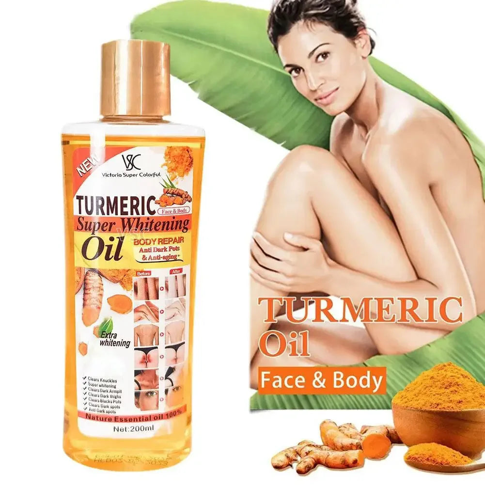 3PCS Turmeric Essential Oil Facial Body Massage Moisturizing Diffuser Aromatherapy Face Body Care Smoothing Body face Skin Care