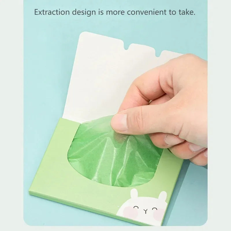 100Pcs New Face Oil Blotting Paper Protable Matting Face Wipes Facial Cleanser Oil Control Oil-absorbing Face Cleaning Tools