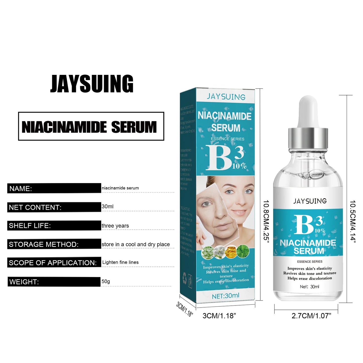 Niacinamide Anti Wrinkle Facial Repair Serum Firm Fine Line Moisturzing Rejuvenation Improve Sagging Skin Hydrating Face Essence