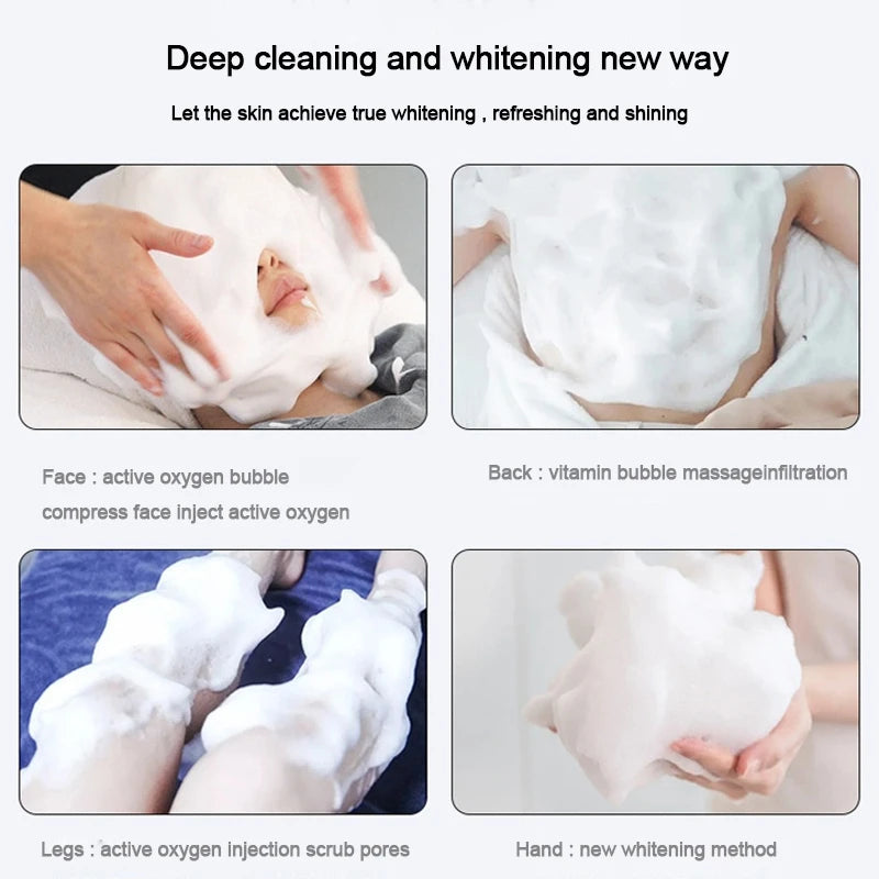 New Magic Oxygen Bubble Beauty Instrument Cleansing Facial Mites Skin Whitening Rejuvenation Management Salon Home Use Device