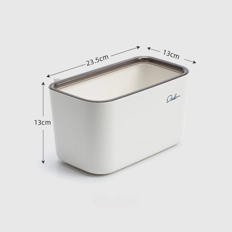 Multifunction Wall Mounted Waste Bin Kitchen Hanging Trash Can Wall Sticker Garbage Can Car Portable Storage Bucket Home Dustbin
