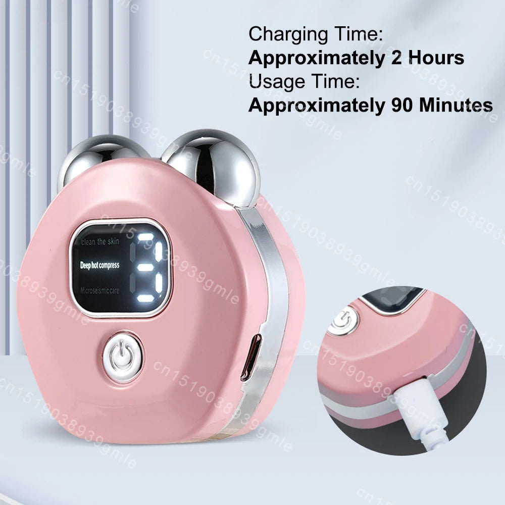 Face Lifting Device EMS Face Massager Skin Tightening Microcurrent Roller Facial Anti Wrinkle Neck Lift Massage Skin Beauty