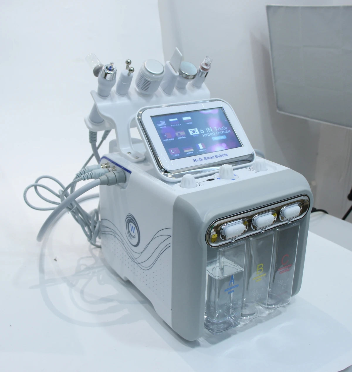 MEISIKANG Dermabrasion Small Bubble Facial Machine Hidrifting Face Cleaning Beauty Device with Trolley