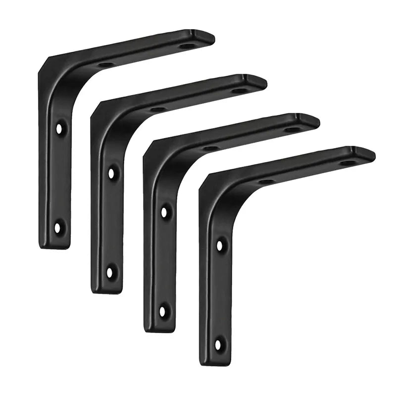 Floating Shelf Brackets Black and White Shelves for Shelves Wall Storage Kitchen Stand Bracket Support Hardware Home Improvement