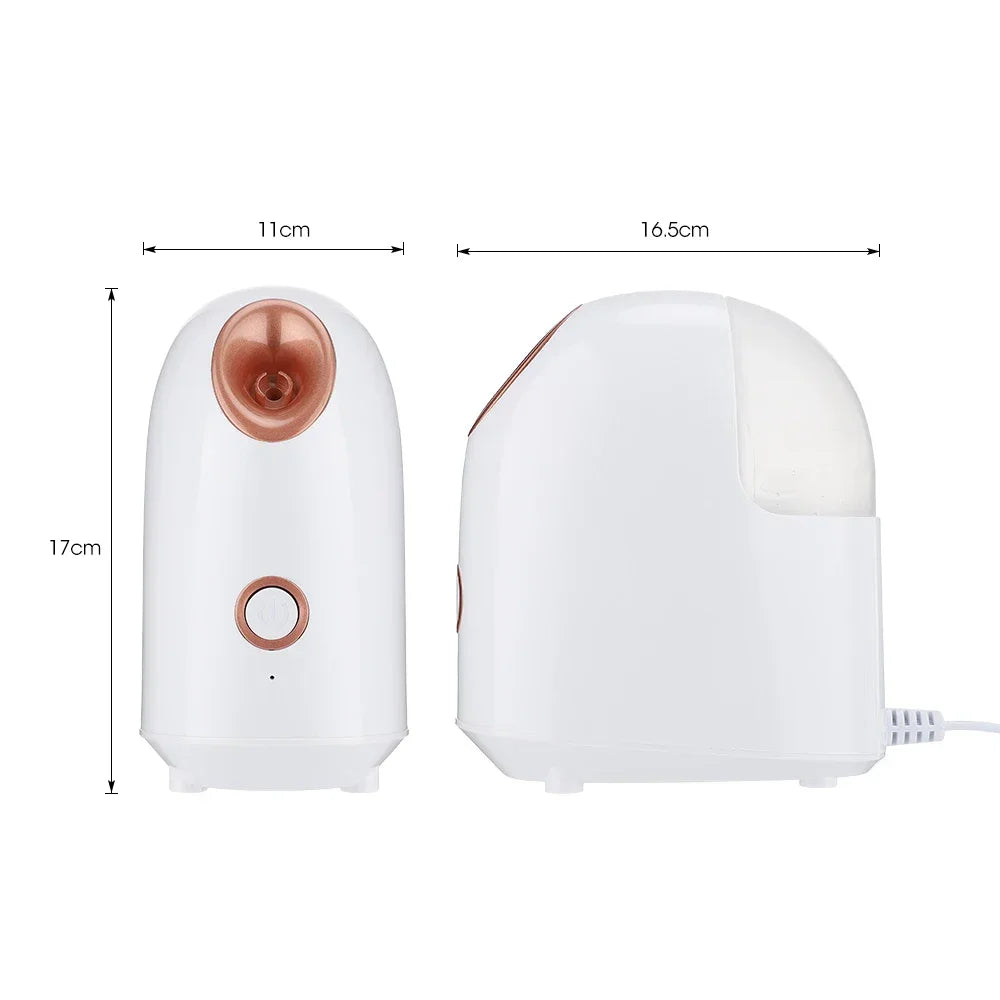 Face Steamer Humidifier Hot & Cold Nano Mist Sprayer SPA Facial Nebulizer Steamer Moisturizing Beauty Device Face Skin Care