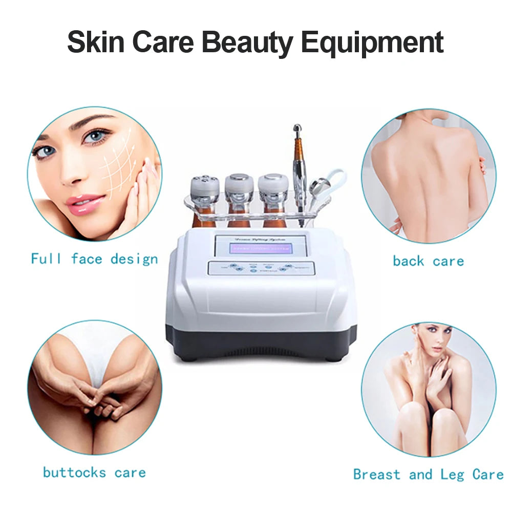5 in 1 Mesotherapy Machine Body and Facial No-needle Skin Care Beauty Device EMS Electroporation Anti-aging Face Lift Tightening