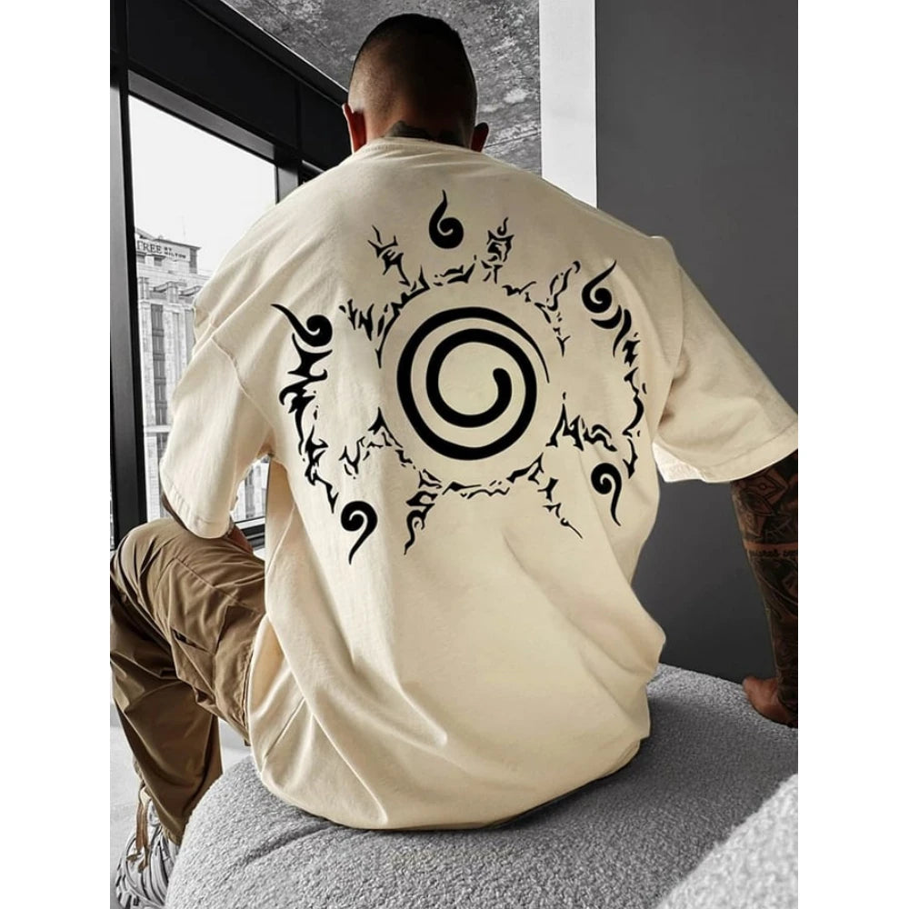 Anime 3D Patterns Print Tees Summer Simple Casual Street Short Sleeve Clothing Male Fashion Oversize O-Neck Tops New Men's T-Shi