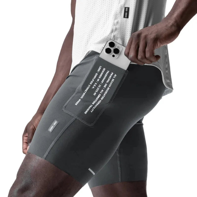 Men's Summer Quick Dry Sports Skinny Slim Stretch Shorts Man Running Gym Fitness Jogger Short Pants Male Bodybuilding Leggings
