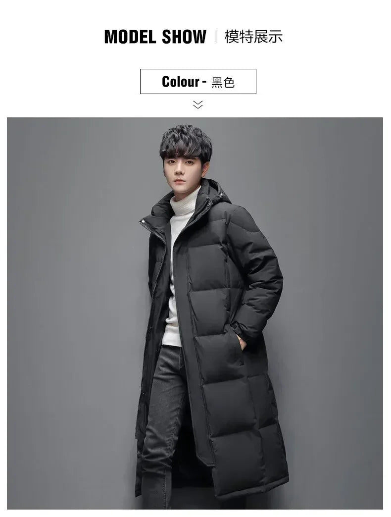 Men's Slim Cotton Long Coat High Quality Design Hot Casual Parka Men Clothes Unisex Outdoor Leisure Parka Cotton-Padded Parkas