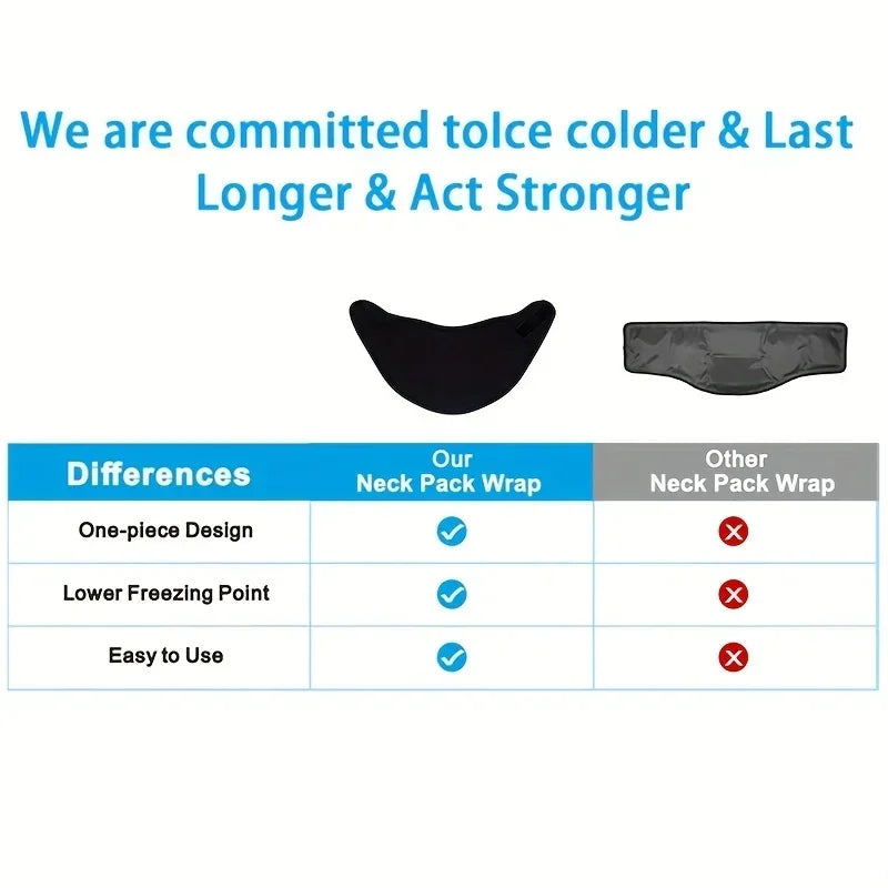 New Neck Ice Pack Wrap Reusable Ice Pack For Neck And Shoulders Pain Relief Cold & Hot Therapy For Sport Strains Neck Massager
