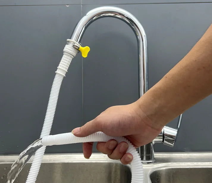 1-4M White Drain Hose Pipe Inlet Hoses Extension Drainpipe Tube for Air Conditioner Washing Maching Kitchen Faucet Accessories