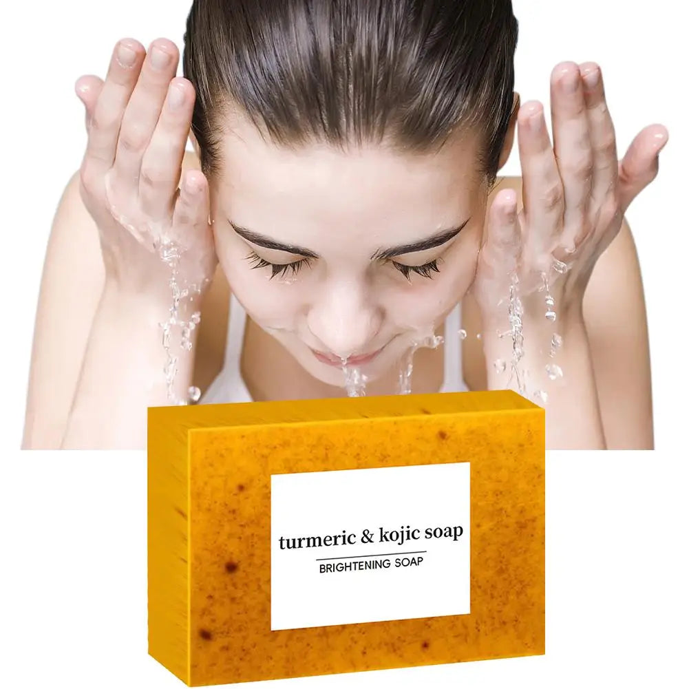Turmeric Kojic Acid Soap Facial Cleaning Lemon Soap Moisturizing Turmeric Soap Cleaning Soap For Face Body Skin Care