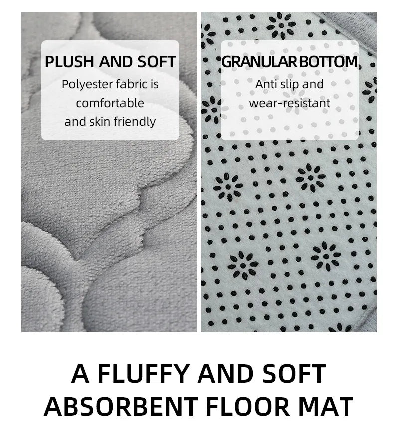 Striped Bath Mat,absorbent Quick-drying Kitchen Carpet,anti-skid Ultra-soft into the Carpet,ideal Bathroom Products for Bedroom.
