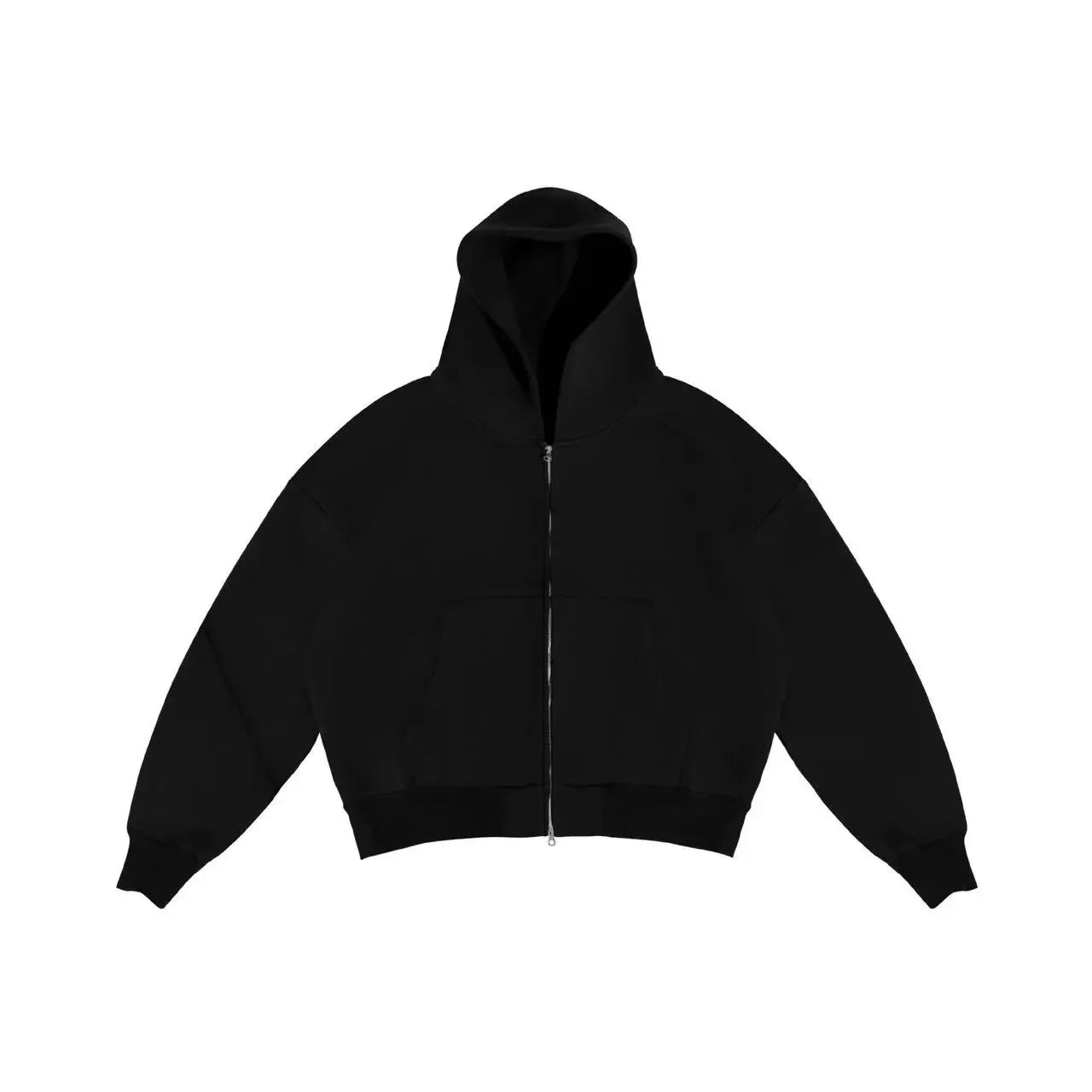 Korean Fashion Solid Color Sweatshirt Fleece Two-Piece Men's Y2K New Harajuku Casual Joker Straight Pants Couple Street Wear