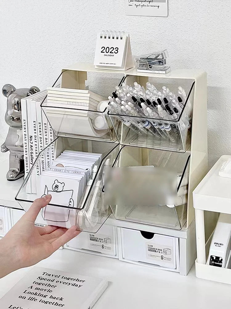 1PC Tea Bag Organizer Drawer Rack Coffee Organizer Office Milk Mask Lipstick Cosmetics Rack Kitchen Dormitory Essential