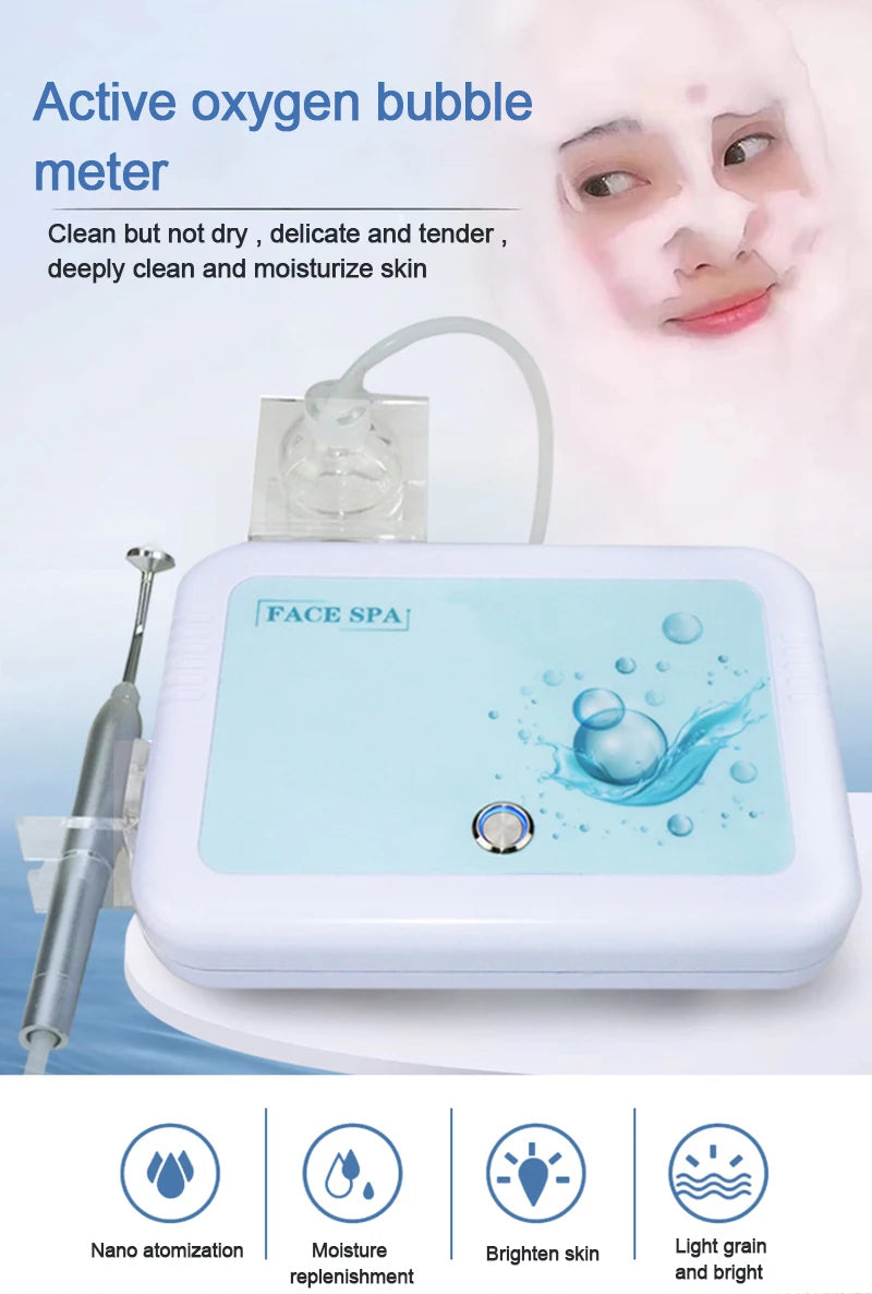 New Magic Oxygen Bubble Beauty Instrument Cleansing Facial Mites Skin Whitening Rejuvenation Management Salon Home Use Device