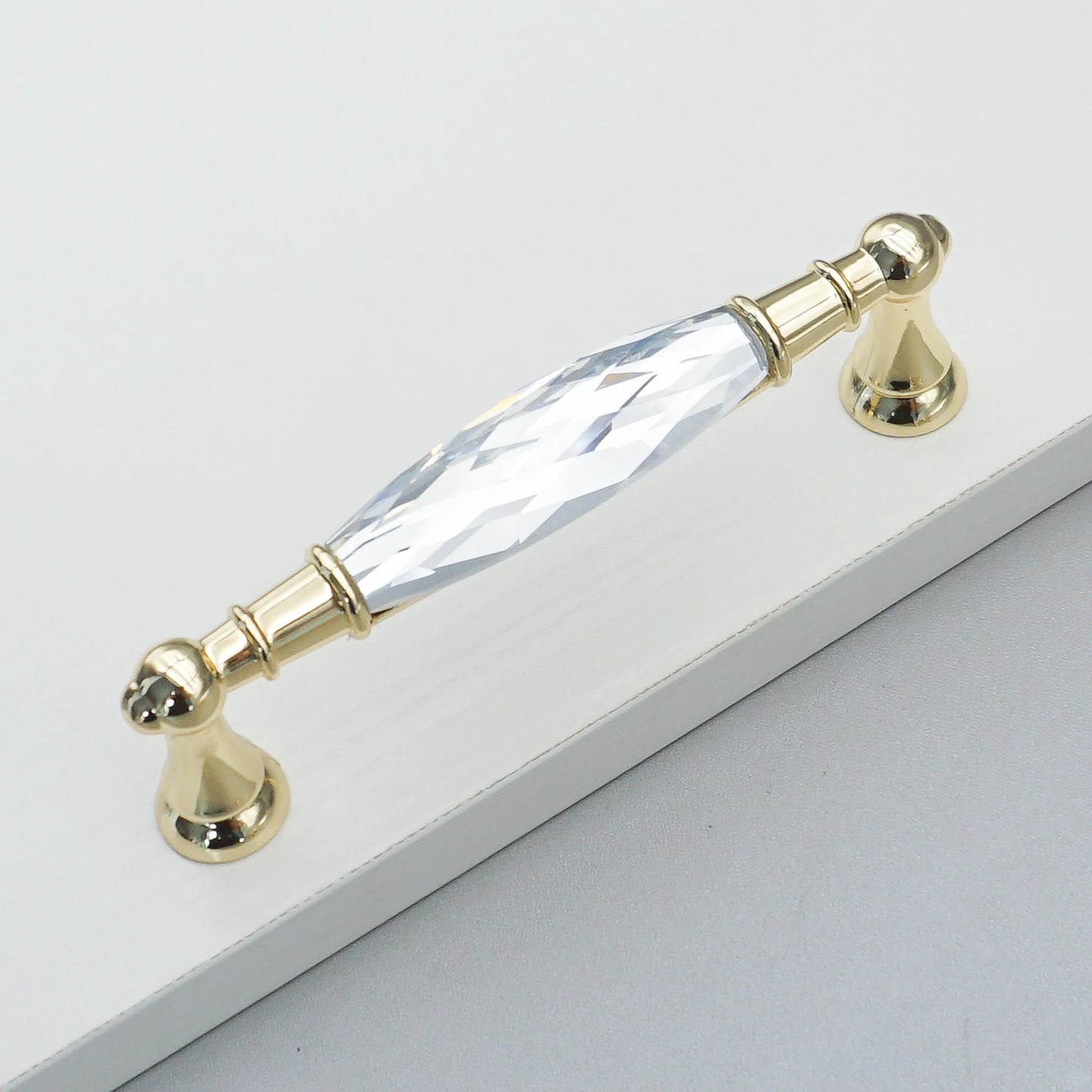 Gold Chrome Cabinet Handles Drawer Single Hole Knobs Luxury Wardrobe Dresser Pulls Modern Kitchen Accessories Furniture Hardware