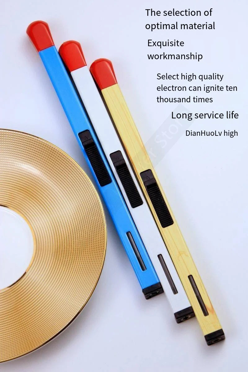 Super Long Luminous Matchstick Lighter Butane Torch Inflatable Lighter Household Aromatherapy Kitchen Gadgets Daily Necessities
