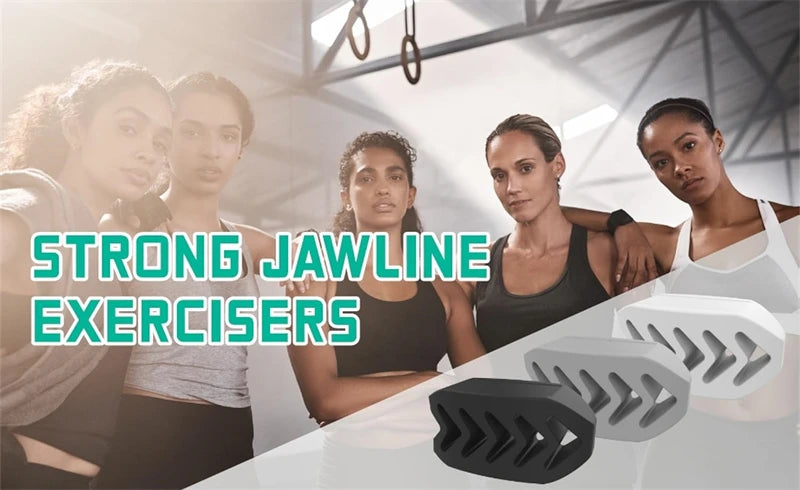 6pcs Silicone Jaw Trainer With A Box Line Exerciser Chew Ball Fitness Facial Toner Face Neck Muscle Trainer Chin Cheek Exercise