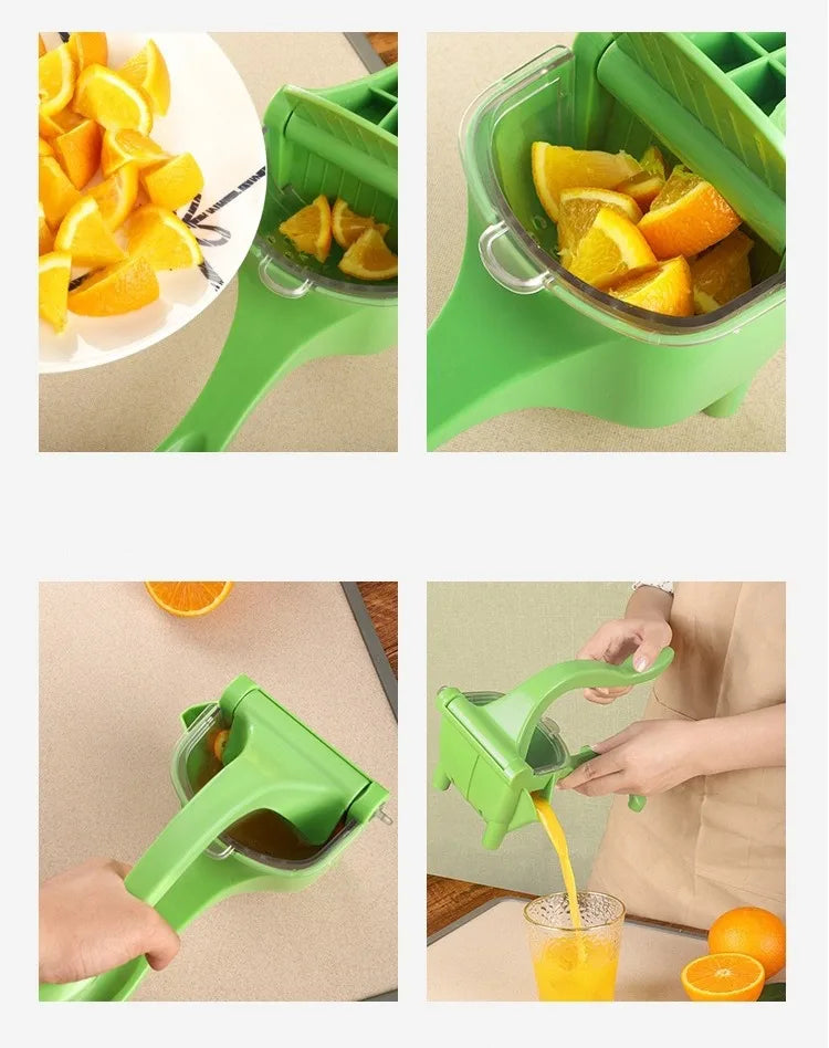 Aluminum Alloy Manual Juice Squeezer Hand Pressure Juicer Pomegranate Orange Lemon Sugar Cane Juice Kitchen Bar Fruit Tool