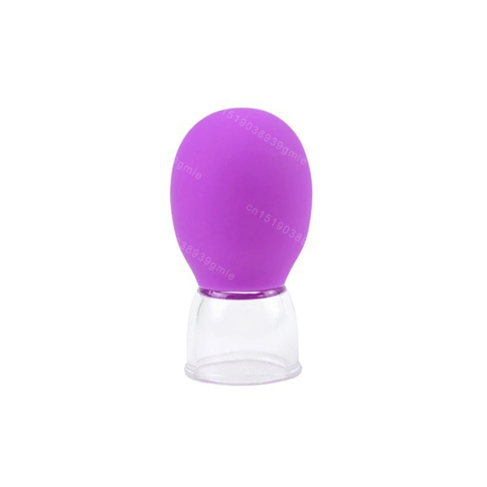 Facial Massage Cups Rubber Vacuum Cupping Skin Lifting Anti Cellulite Massager for Face Pvc Body Cups Skin Scraping Massage Jar