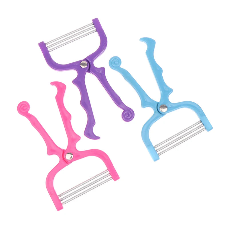 Women Epilator Mini Facial Hair Remover Safe Handheld Spring Threading Face Defeatherer for Cheek Eyebrow DIY Makeup Beauty Tool