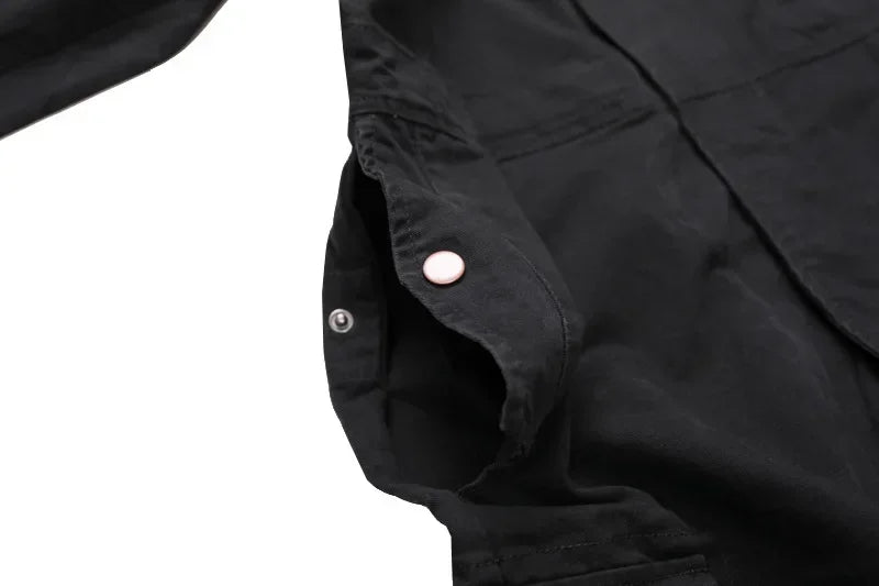 American Multi Pocket Work Suit Jumpsuit Men Fashion Brand Jumpsuit Loose Work Suit for Men