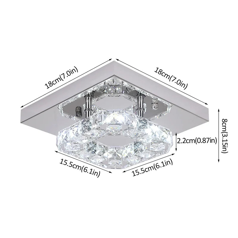 Modern K9 Crystal Chandelier Led For Dining Room Stainless Steel Ceiling Lamp Light Fixture Kitchen Lustres Luminaire Pendant