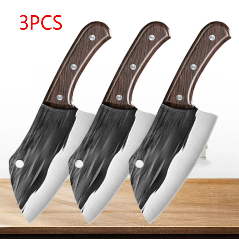 Kitchen Knife Stainless Steel Forged Cleaver Chef Paring Knife Japanese Ultra Sharp Meat Butcher Cooking Cuchillos De Cocina