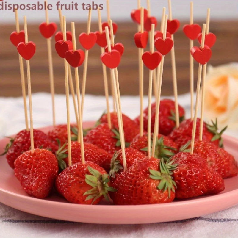 50PCS/pack Disposable Bamboo Sticks Party Decoration Kitchen Gadgets Convenient Easy To Use Health Household Products 12cm