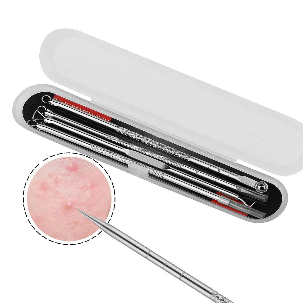 EMS Ultrasonic Cleaner Set Skin Scrubber Face Lifting Spatula Blackhead Remover Shovel Acne Pore Cleaning Facial Skin Care