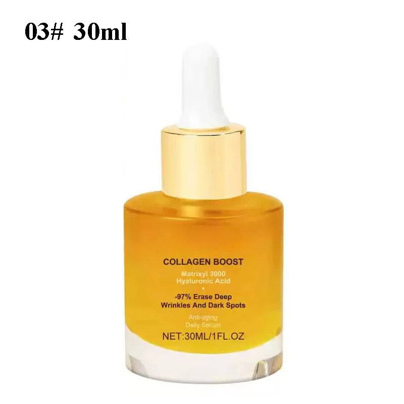 Gold Ginseng Face Essence Polypeptide Lightning Moisturizing Smoothing Facial Serum for Skin Care 120ml/30ml Ginseng Toner