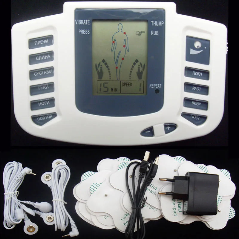 Electronic Body Slimming Pulse Massage for Muscle Relax Pain Relief Stimulator Tens Acupuncture Therapy Mach back Neck Massager