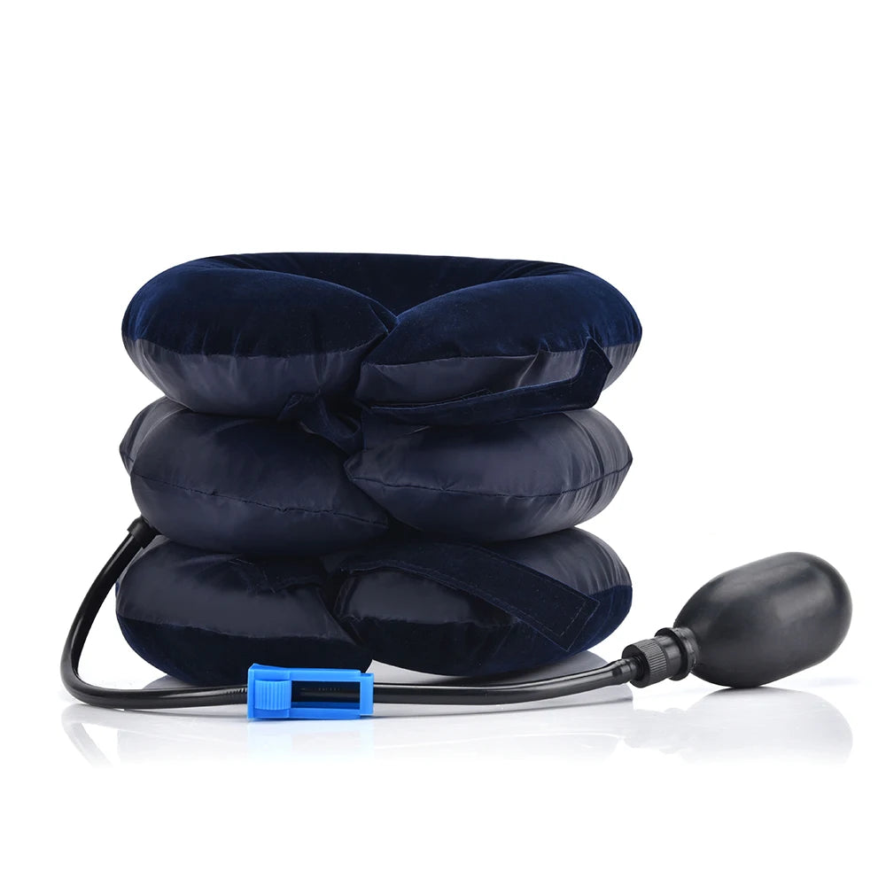 Dropshipping Inflatable Cervical Retractor Neck Massager Air Cervical Traction Neck Stretching Brace Soft Neck Cervical