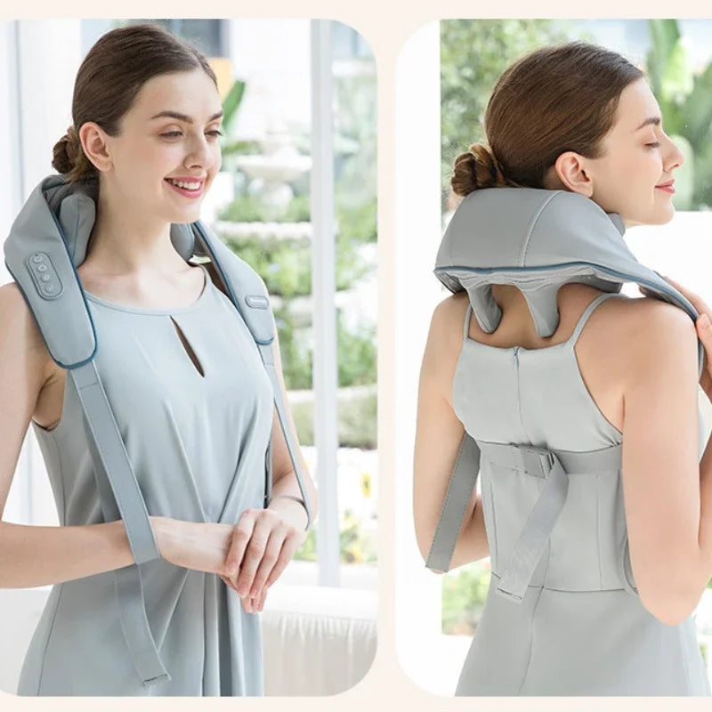 Neck Massager Back Shoulder Massager for Muscle Relax Multifunctional Neck And Shoulder Relaxing Massage Shawl Massaging body