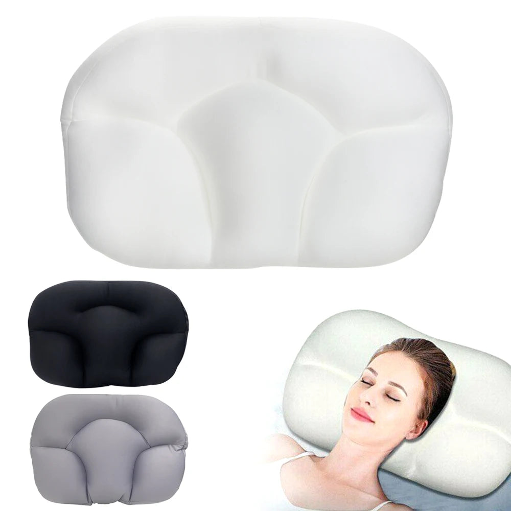 Neck Massager Cervical Neck Traction Pillow for Sleeping, Deep Sleep Foam Particles Pillow- Side Sleeper & Back Pillows for Beds