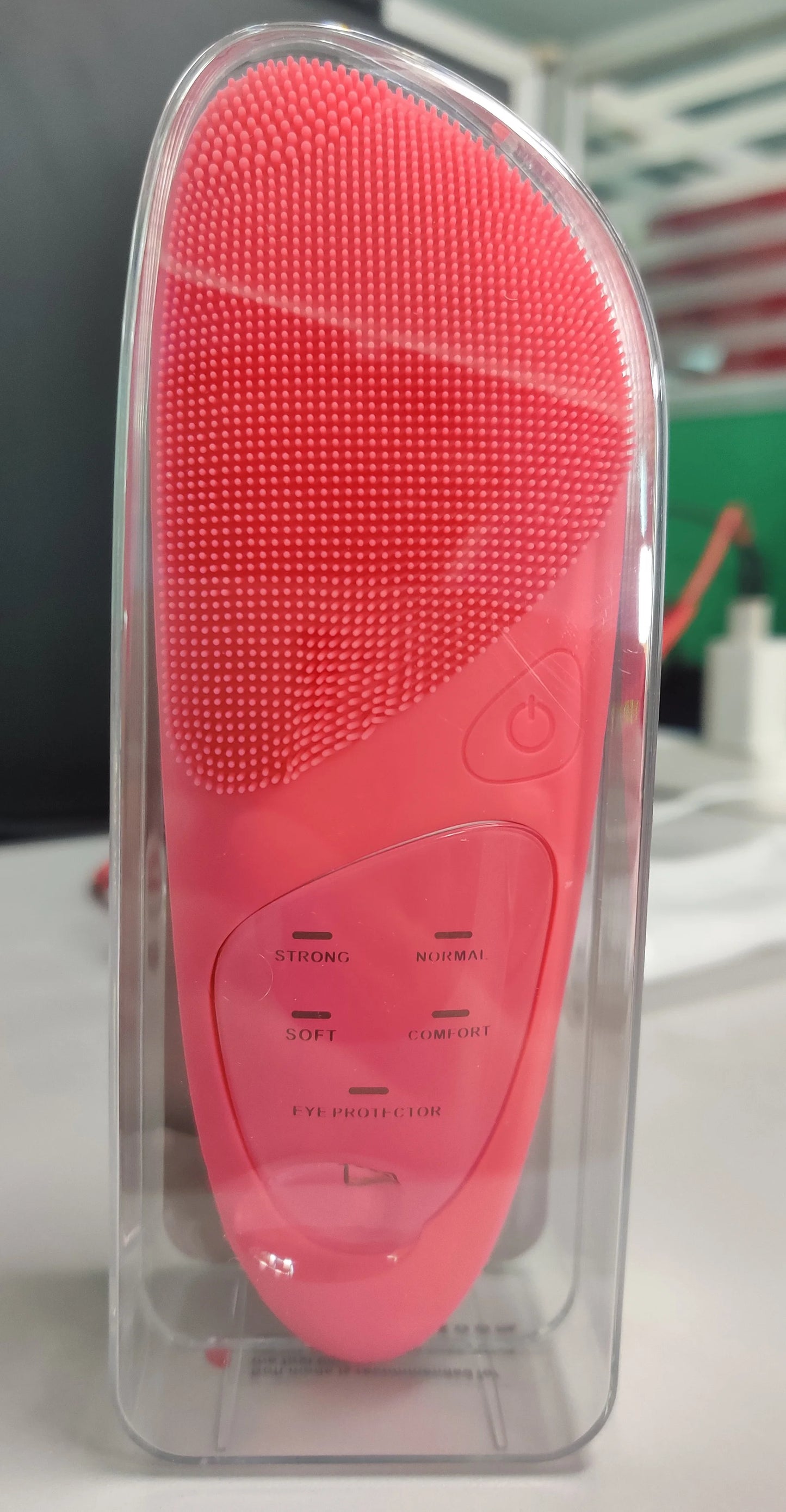 Facial Cleansing Brush with Hot Compress Eye Massager Waterproof Deep Pore Cleaning Ultrasonic Silicone 3 in 1