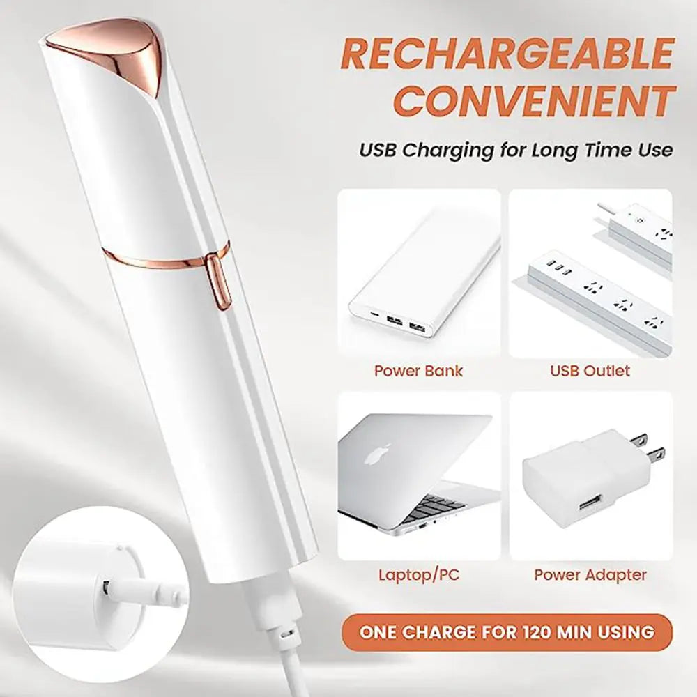 Electric Lipstick Razor Device Facial Hair Remover Tools Finishing Epilator Trimmer Flawless Dermaplane Shavers Beauty Gadgets