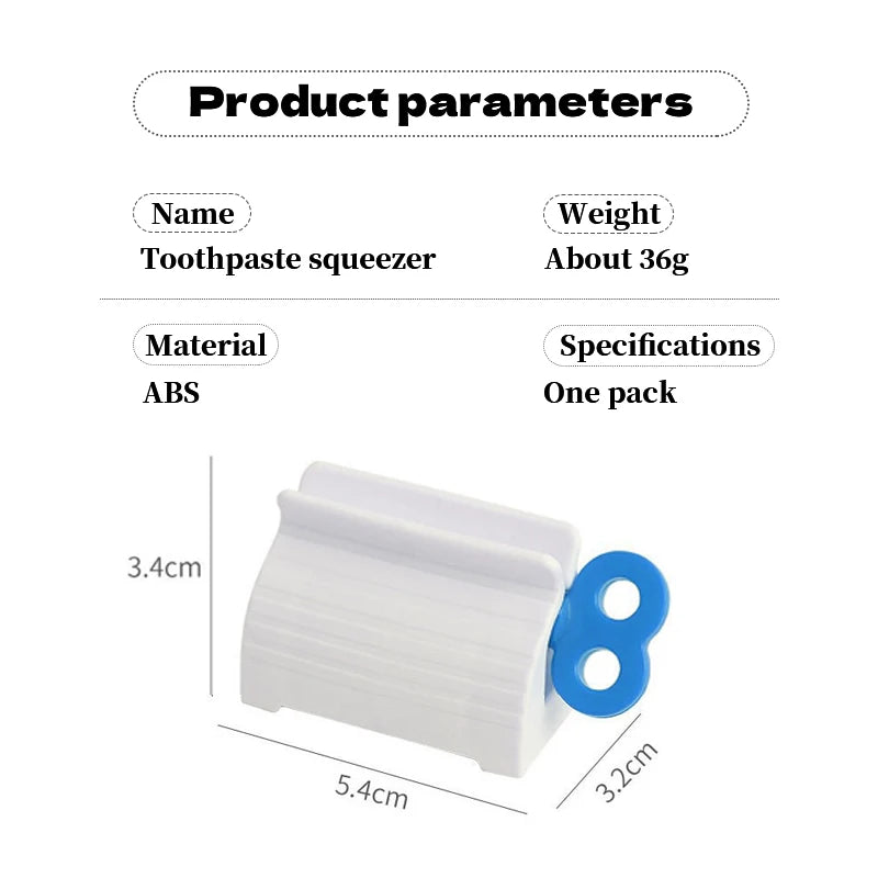 Toothpaste Tube Squeezer Efficient and Hassle-Free Cosmetics Press Facial Cleanser Rolling Squeezing Dispenser