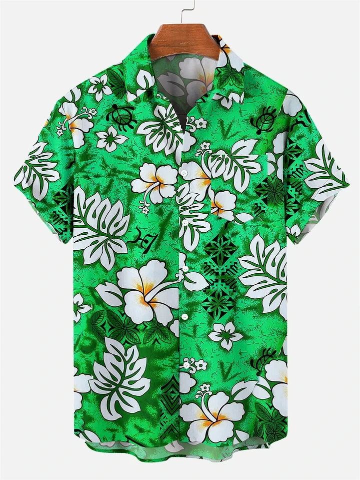 Mens Shirts Short Sleeve Tropical Plants Button Down Shirts Summer Beach Shirts Camping Shirts Short Sleeve Mens Formal Shirts