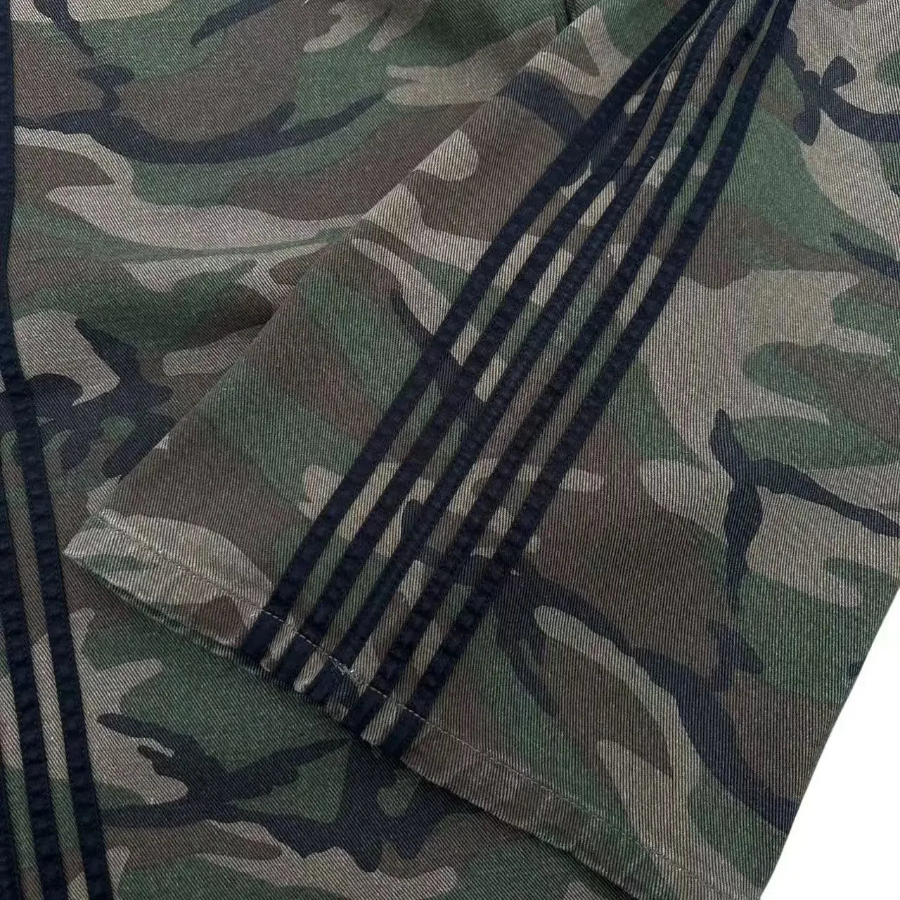 Y2K Harajuku Trendy Camouflage Fashionable Versatile Jeans Men American Street Hip-hop Casual Loose Straight Wideleg Pants Women