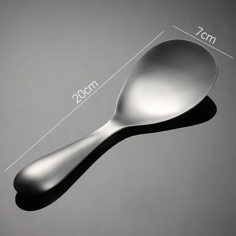 Thicken Stainless Steel Rice Scoop Multi-purpose Long Handle Scoops Buffet Serving Spoon Soup Spoons Household Kitchen Gadgets