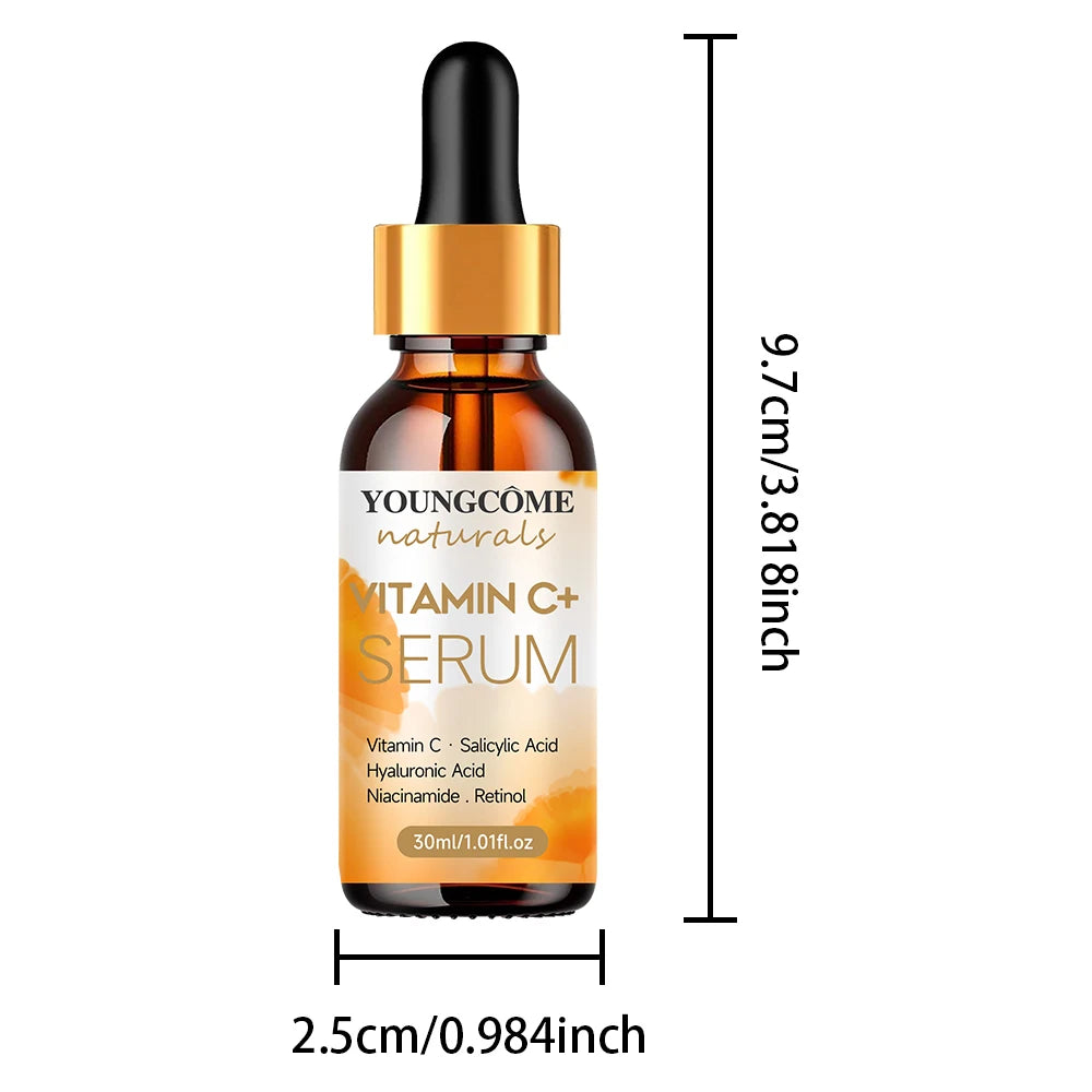 YOUNGCOME Facial essence Anti-aging Essence containing vitamin C,hyaluronic acid and retinol, Improves elasticity, Heals dryskin