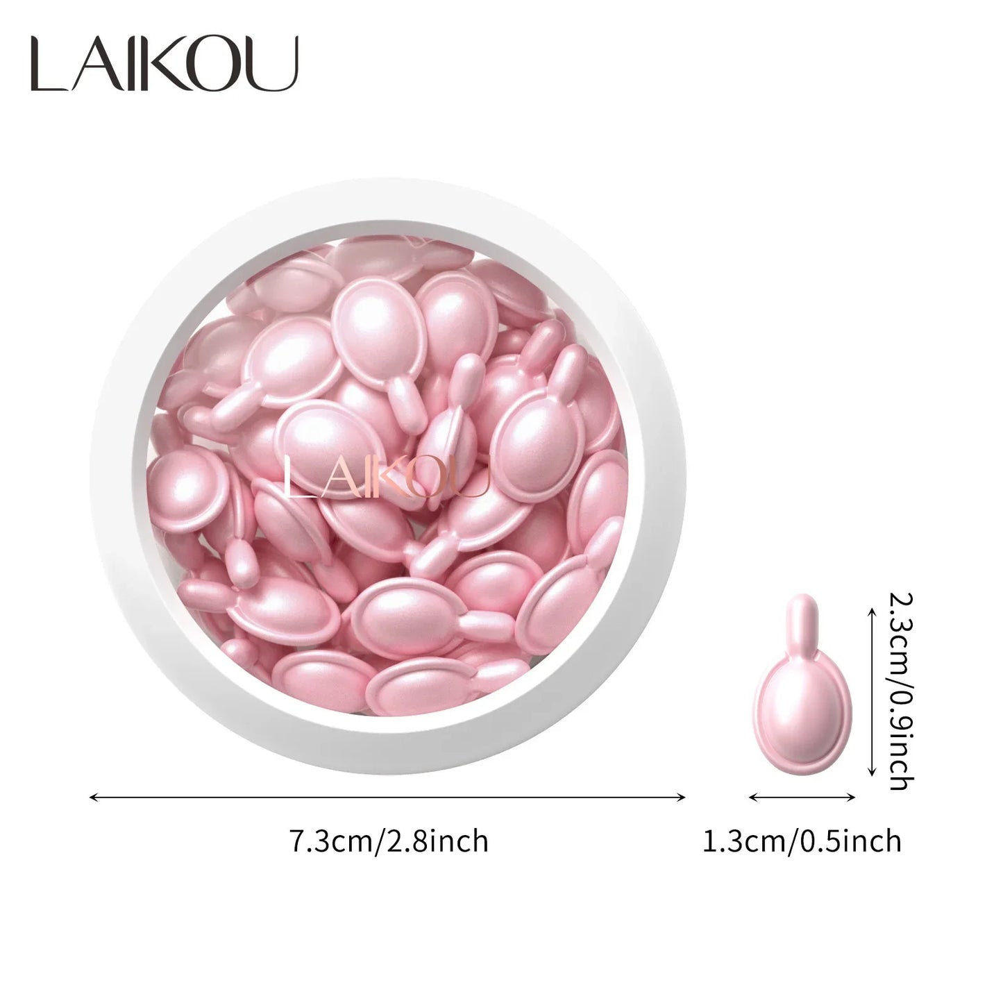 LAIKOU Sakura Facial Serum Moisturizing Brightening Face Serum Anti-Wrinkle Firming Brighten Skin Care Cosmetics 30pcs*0.5ml