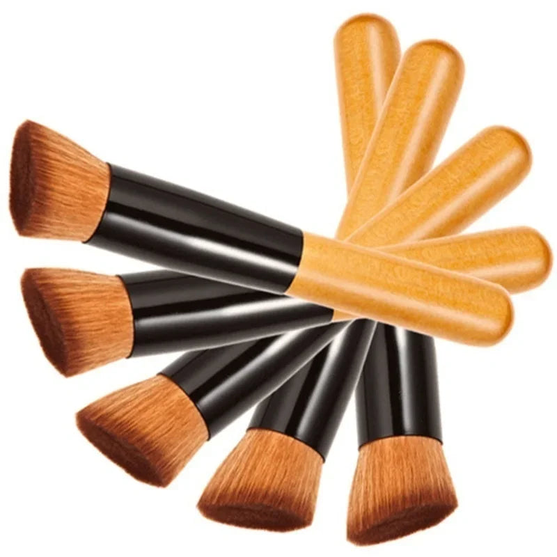 Professional Cosmetic Makeup Tool Kabuki Powder Blush Foundation Flat Top Brush Facial Foundation Brush Makeup Tools