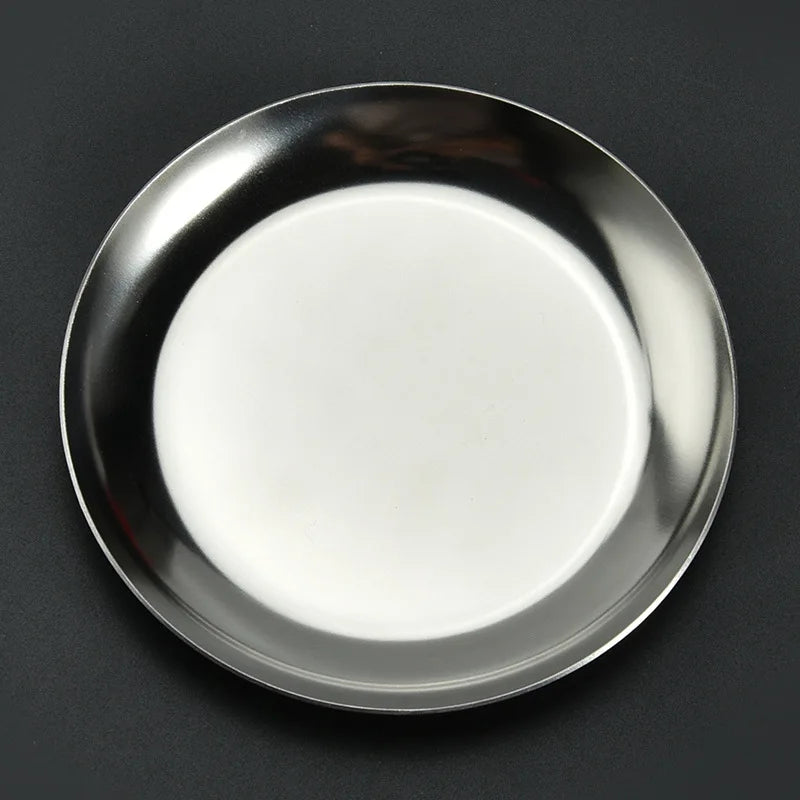 Stainless Steel European Jewelry Storage Tray Metal Cosmetic Storage Oval Cake Fruit Dessert Tray Snack Plate Kitchen Organizer